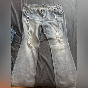 Amethyst Jeans Distressed Women's Jeans Flare